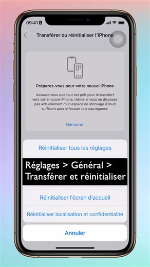 Réinitialiser les paramètres de confidentialité sur iPhone