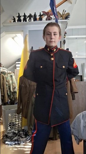 USMC dress blues #history #usmc #uniform