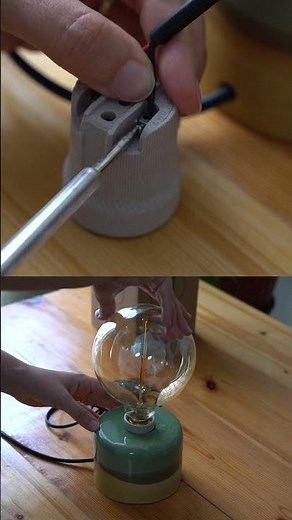 How to make handmade ceramic lamp | from start to finish