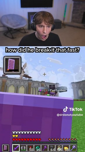 How He Broke the Block So Quickly in Minecraft