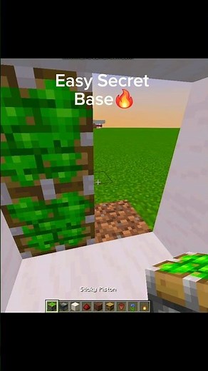 How to Build Secret Base In Minecraft Tutorial👌🔥
