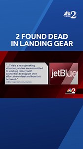 Developing Story: Two unidentified bodies were found inside the landing gear of a JetBlue plane in Fort Lauderdale. #Plane #Stowaway #FortLauderdale | WESH 2 News