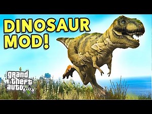 THE DINOSAUR MOD! (GTA 5 Mods Showcase #64)