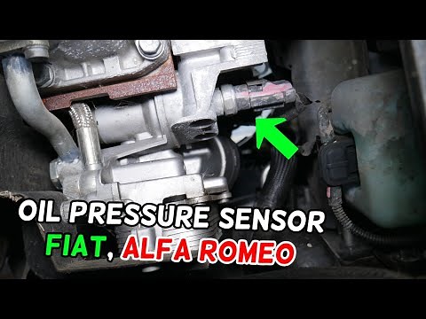 WHERE IS OIL PRESSURE SENSOR SWITCH LOCATED FIAT ALFA ROMEO GRANDE PUNTO BRAVO DOBLO TIPO ALFA ROMEO