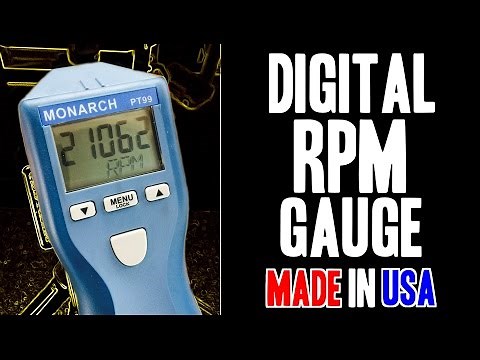 Measure RPMs! Monarch PT99 Digital Non-Contact Optical Tachometer - MADE IN USA