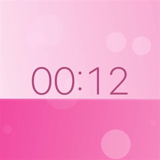 30 Second Cozy Timer | Pink Aura | Wipe Up Visual Countdown Timer Square Animated