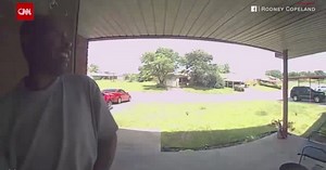 A doorbell camera captured the terrifying moment a snake attacked a man [VIDEO]