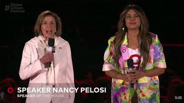 Pelosi talks effects of climate change bill at Global Citizen Festival 2022.
