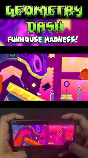 Sandeep Solanki on Instagram: "Full video on YouTube channel.... I just played FUNHOUSE by RAFER (Level ID: 126094460) and it was INSANE! 😎🔥 ✅ First Run: No Coin Route — pure focus and skill! 💰 Second Run: All 3 Coins Collected — tricky jumps, perfect timing, full chaos! #Hackintox #GeometryDash #FUNHOUSE #GDShorts #GamingShorts #MobileGaming #GDCommunity #ProGamer #InsaneRun #GamersUnite #EpicGameplay #DashMoments #TrendingShorts #LevelUp #GamingVibes"