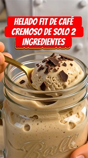 Creamy 2-ingredient fit coffee ice cream