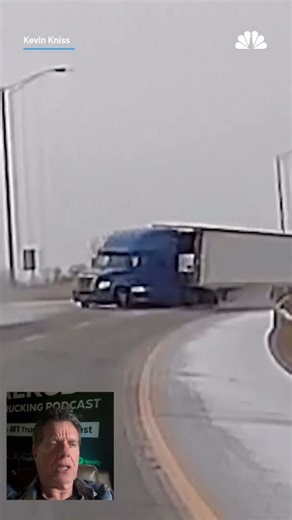 Tractor Trailer violent Rollover #truckdriver #longhaultrucker