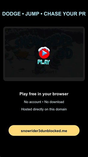 Snow Rider 3D Browser Practice — Daily Target and Local Score Tracker