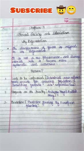 Class 9 | History | Chapter 4 | Forest Society And Colonialism | Notes