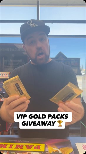 1.3K views · 12 comments | VIP GOLD PACKS GIVEAWAY  COMMENT BELOW for a chance to WIN these cards! Don’t win don’t worry we’ll be breaking gold packs online and have them in store!! | Mojobreak | Facebook