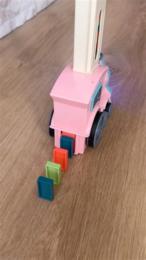 Domino toy train set for fun and learning