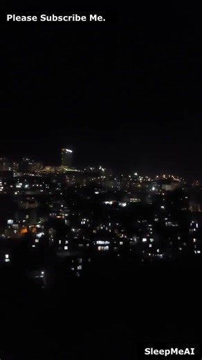 City Night Lights ASMR - Aerial View from Above for Instant Sleep & Relaxation