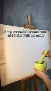 86K views · 8.5K reactions | I drew a story on the bible that jesus and peter walk on water. #biblestorysketch | Hieronymus ART | Facebook