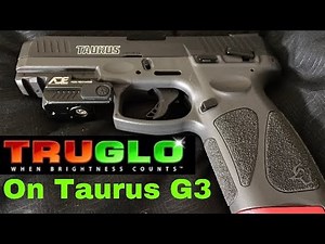 Taurus G3 truglo tfx sights and first shots