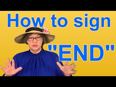 How To Sign END — ASL Word Of The Day — Word 155
