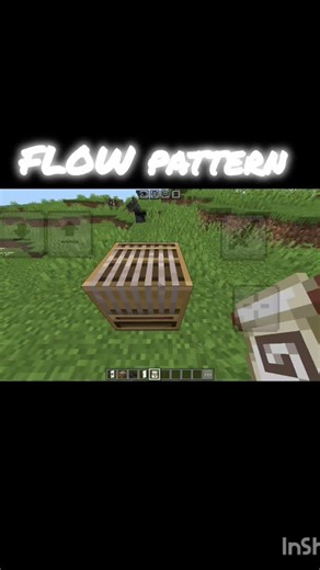 Flow pattern in banner 🎋 #minecraft #minecraftrecipies #gaming #minecraftparody #minecraftpe