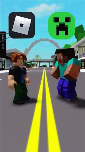 Roblox vs Minecraft #roblox #minecraft #fighting