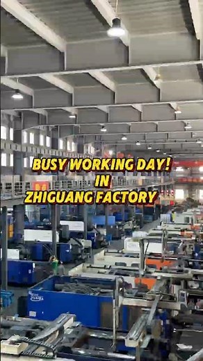 A busy production day inside our plastic pallet factory! #plasticpallet