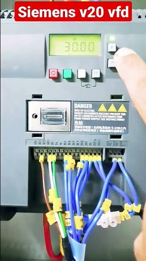 #shorts || siemens v20 vfd settings programming ||