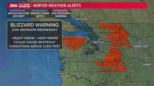 Overnight blizzard warning anticipates whiteout conditions