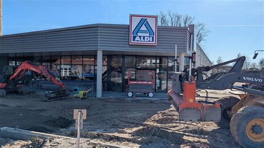 Der neue Aldi-Markt öffnet am Freitag seine Türen