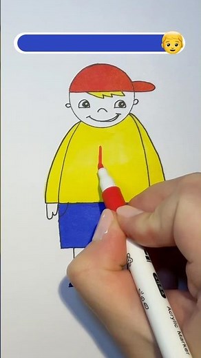 How to draw a boy easy 👦 Step by step Drawing for kids