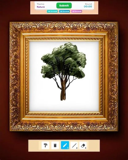 Can I Draw Nature? Roblox Speed Draw #roblox #art #painting #shorts