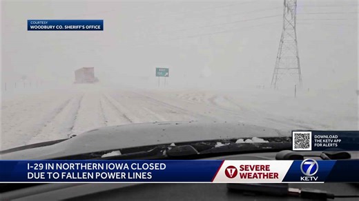 Interstate 29 closes in Iowa as winter storm hits Midwest