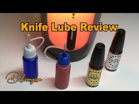 Knife Lube Comparison With Sound Tests!