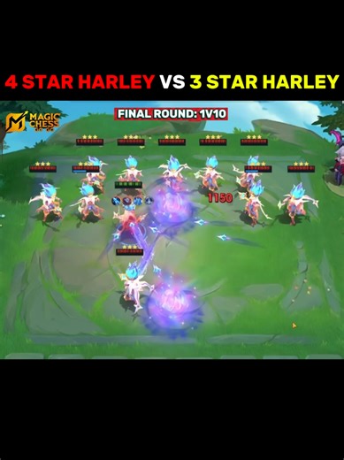 4 Star Harley vs Regular 3 Star Harley in Magic Chess