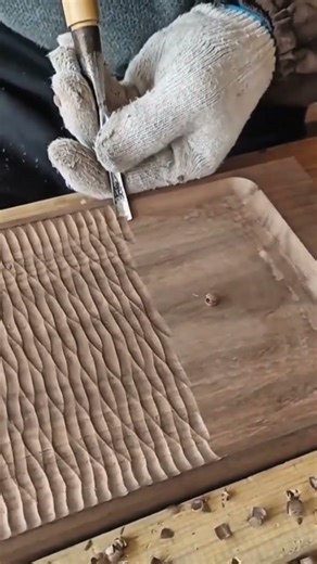 the process of forming wood using chisels manually