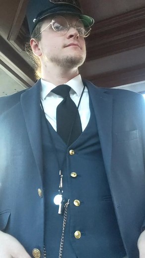 All Aboard the Polar Express Train with the Festive Conductor!