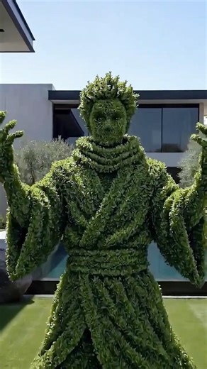 The Insane Process of Creating a Life-Sized Anime Topiary Masterpiece #satisfying #sculpture