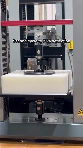 ASTM D3574 Foam Compression Test Zwick Roell Z005 #materialtesting #foam