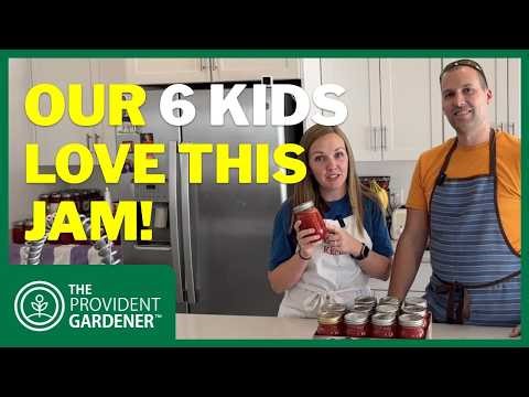 How We Make 100 Jars of Strawberry Freezer Jam for Our Family of 8!