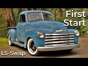 1953 Chevy 3100 Street Rod Truck LS Swap 6.0L First Start