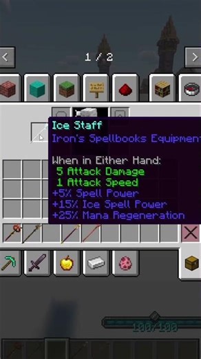 HOW THE FROZEN ROD WORKS IN THE IRON SPELLS SPELLBOOKS MOD