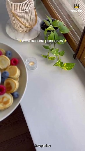 14K views · 24 reactions | Banana pancake magic, one mini bite at a time! | Pixel Pop | Facebook