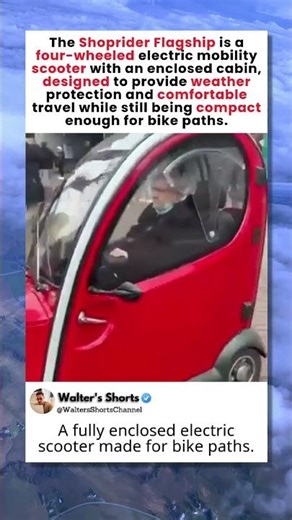 This tiny electric vehicle has its own cabin 🚗⚡
