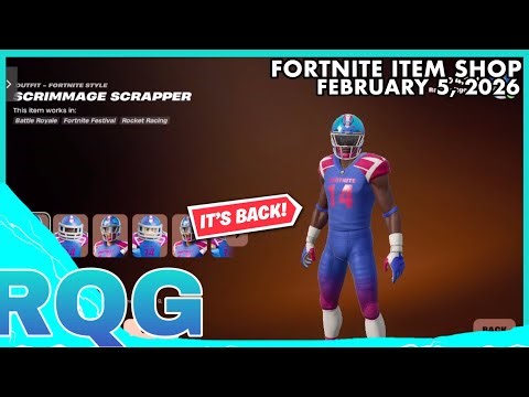 NFL SKINS ARE BACK+*NEW* CAR & NFL WRAP! FORTNITE ITEM SHOP (February 5, 2026)