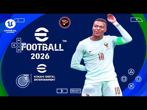 eFOOTBALL PES 2026 PPSSPP DOWNLOAD ORIGINAL ISO PES 26 PSP FULL UPDATE NEW TRANSFERS & KITS 26 HD