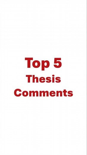 Top 5 Most Common Thesis Examiner Comments #researchmethods #phdlife #thesiswriting #researchtips