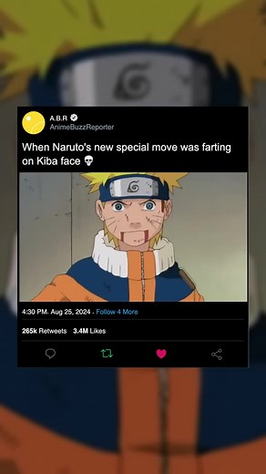 Naruto was a G for this, Kiba needed his ego checked with a fart to the face #anime#naruto#narutoclips#animelips#foryou#viral#donotflop#funny