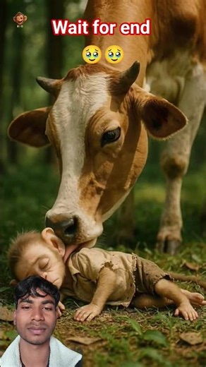 Baby Monkey Rio 🐒 Loses Everything… Until a Cow Saves Him 😭✨