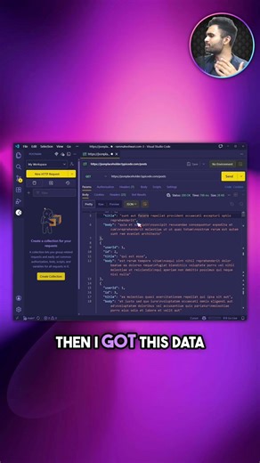 Test APIs directly inside VS Code 🤯 #html #ai #javascript #coding #webdevelopment #programming