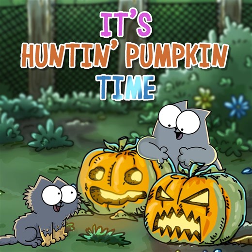 SIMON'S CAT: STORY TIME UPDATE! Pumpkin Hunting season is on! 🎃 PLAY exclusively on Apple Arcade: https://apple.co/3FVXzds Collect all the jack-o'-lanterns in the gardens! | Simon's Cat